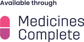 Available through MedicinesComplete.