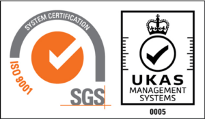 SGS ISO 9001 certification mark.