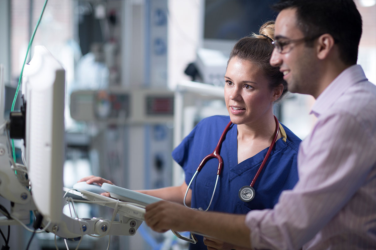 health professionals at work