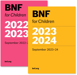 BNF for Children book covers.