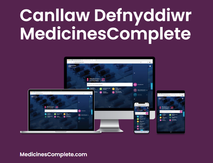 MedicinesComplete user guide in Welsh