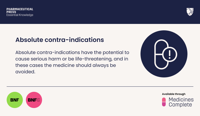 Absolute contraindications