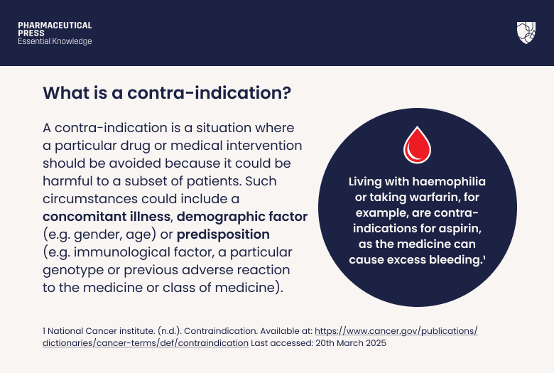 Contraindication definition