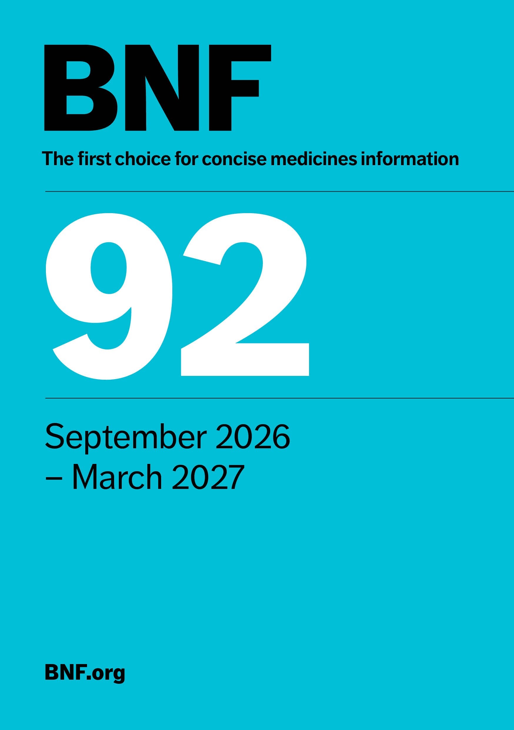 British National Formulary (BNF) 92