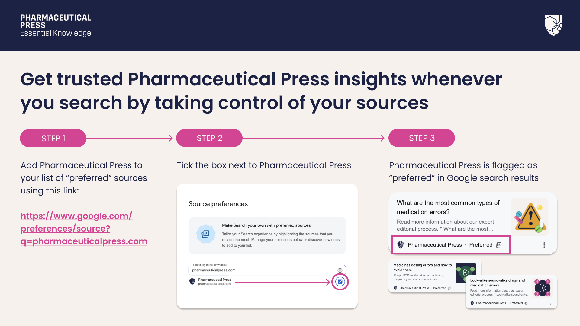 How to set preferred sources on Google